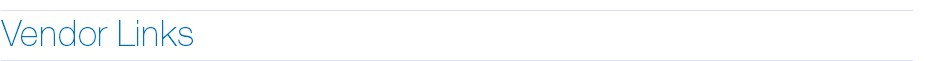 ________________________________________________________________________________________________________________________________________________________ Vendor Links ________________________________________________________________________________________________________________________________________________________